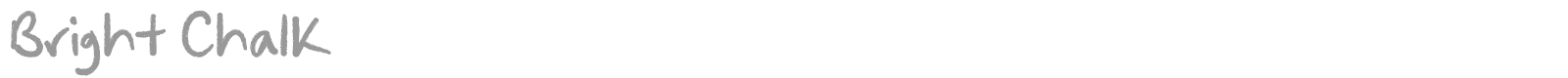 Bright Chalk font preview
